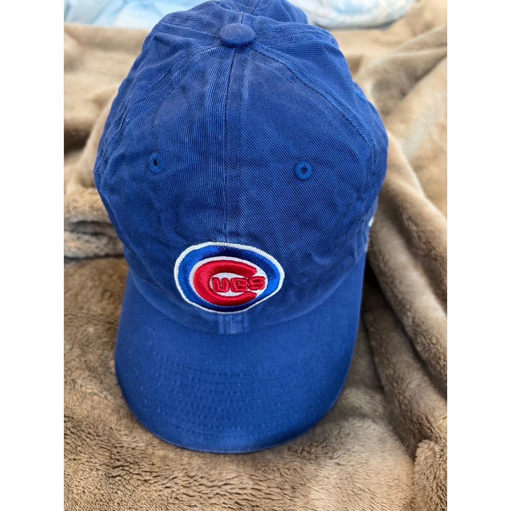 47 Brand Chicago Cubs Baseball Hat Blue Adjustable Strapback Dad Cap OSFA